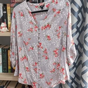 Torrid Harper Leopard and Floral Top Size 0